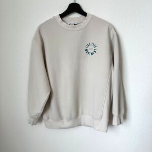 Find Your Movement by Athleta Women's Crewneck Cream Long Sleeves Sweatshirt, S